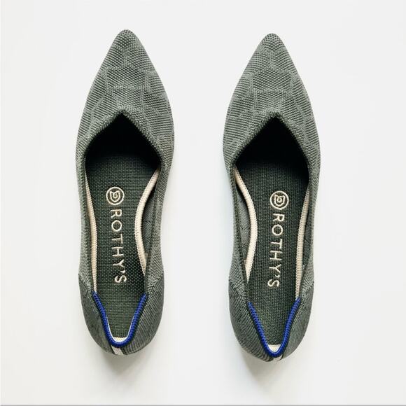 Rothys Safari Pointed Flats Size 12 - Picture 2 of 10